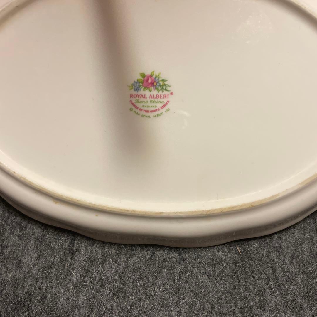 ヨーロッパ　希少　ロイヤルアルバート　花柄 楕円形皿