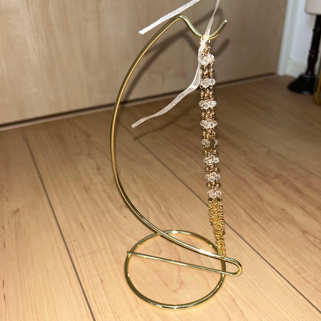 スフィア チェーン台座 セット ピンクアメジスト 48.6ミリ 天然石