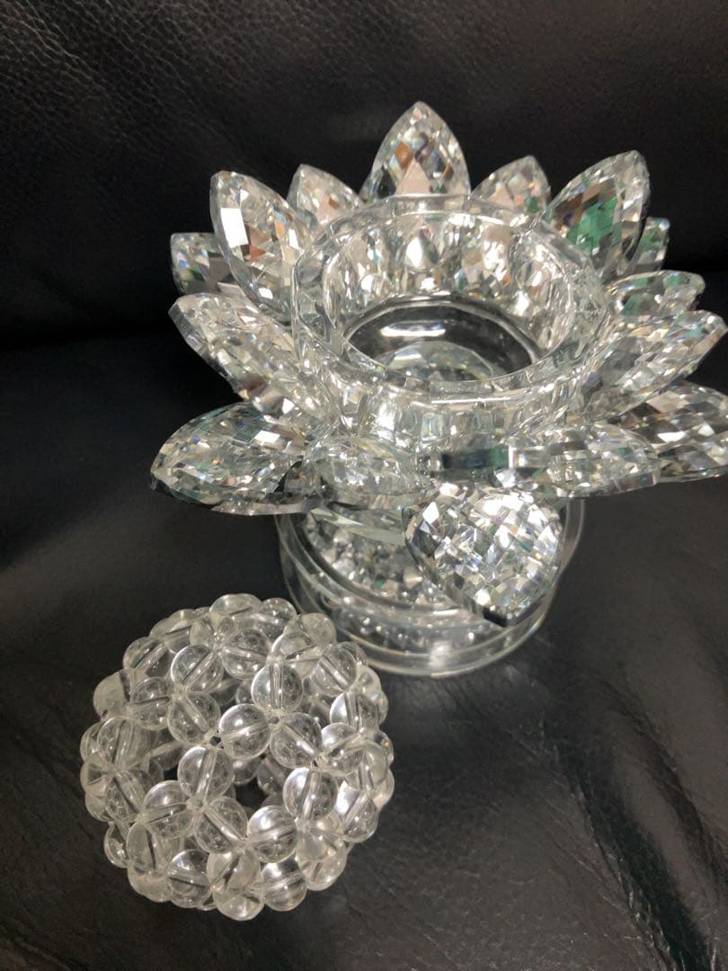 8mm フラーレン クリスタル 水晶　神聖幾何学 台座 スピリチュアル