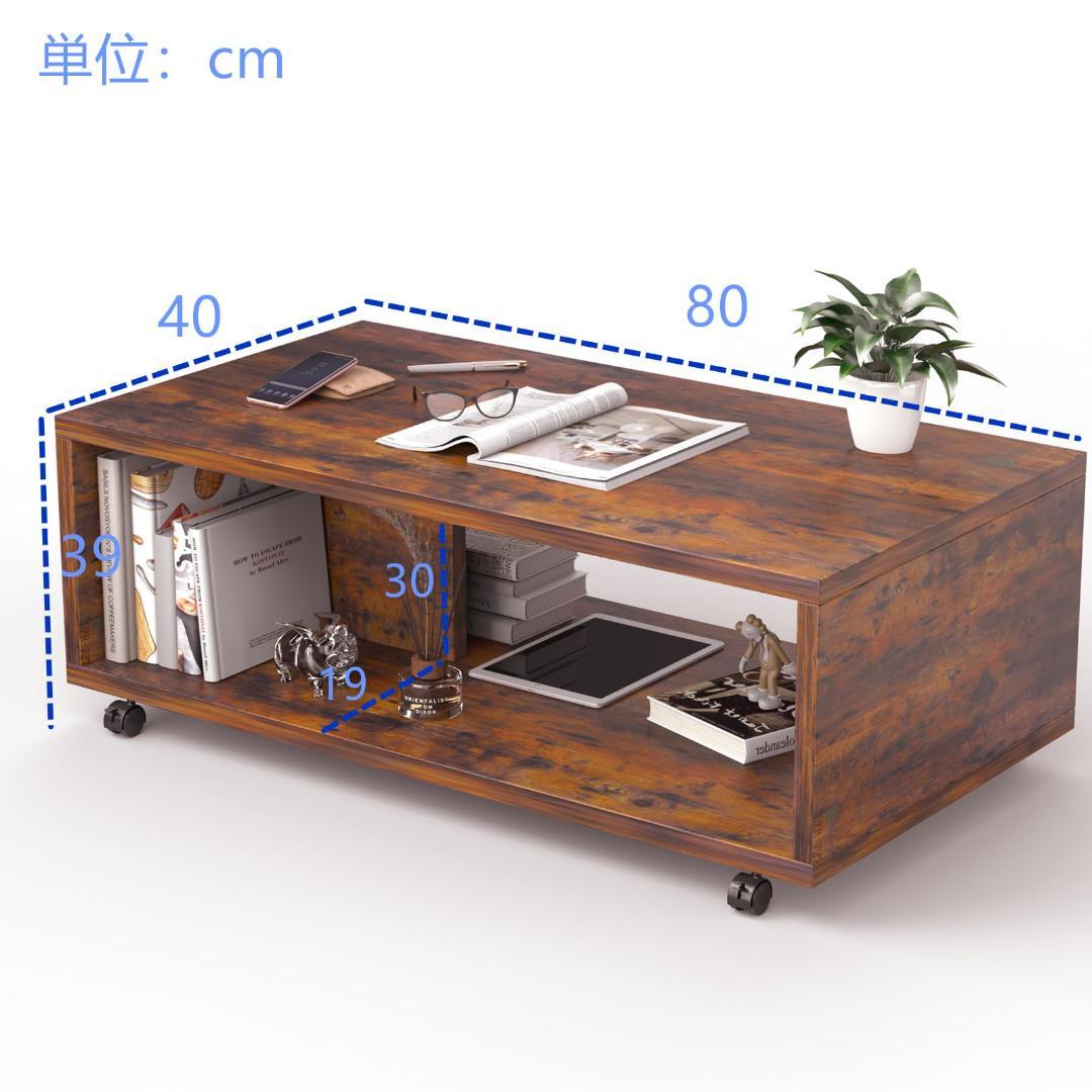 ヴィンテージ キャスター付き ローテーブル スタイリッシュ