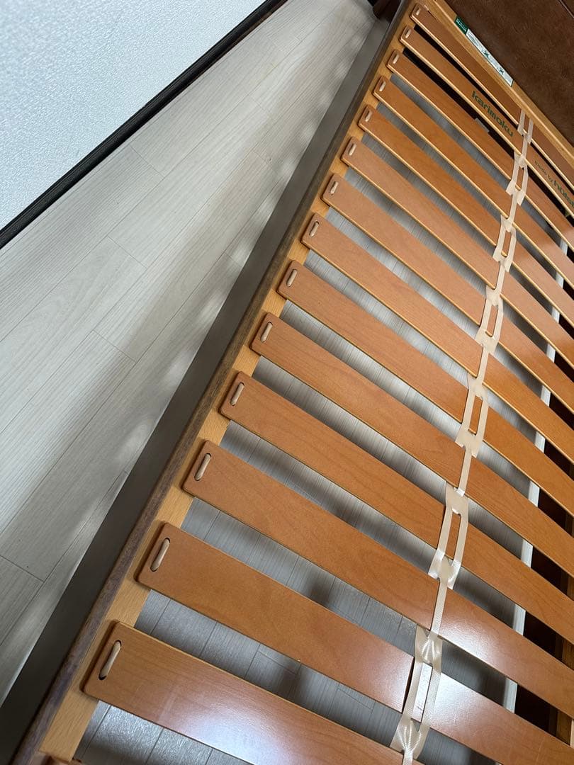 【三重県引き取り】カリモク ヒュルスタ社 シングルベッド フレーム ※i1※