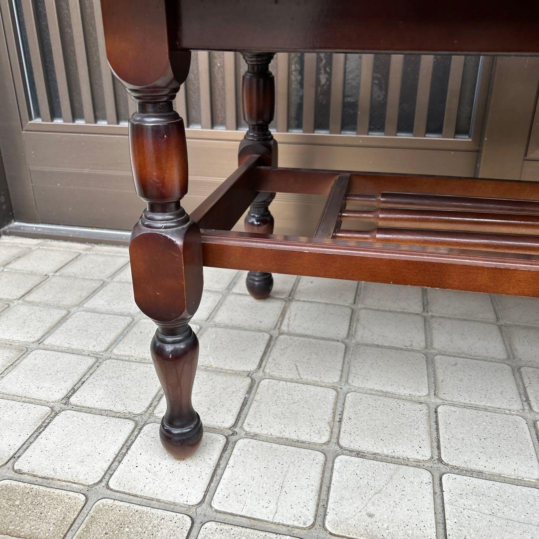 【昭和レトロ】大理石調　テーブル　センターテーブル