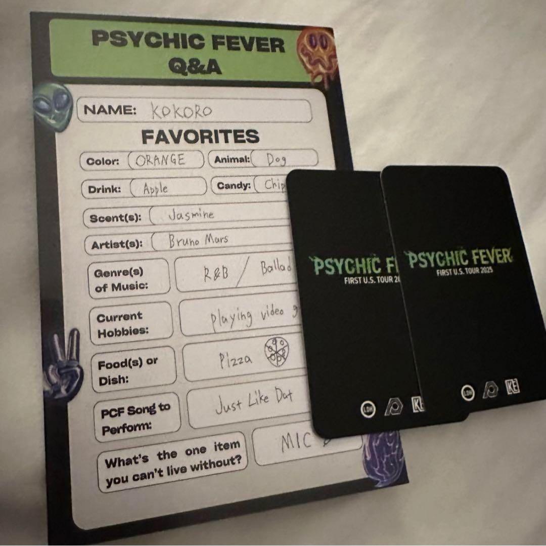 psychicfever 小波津志 ポストカード フォトカ ステッカー