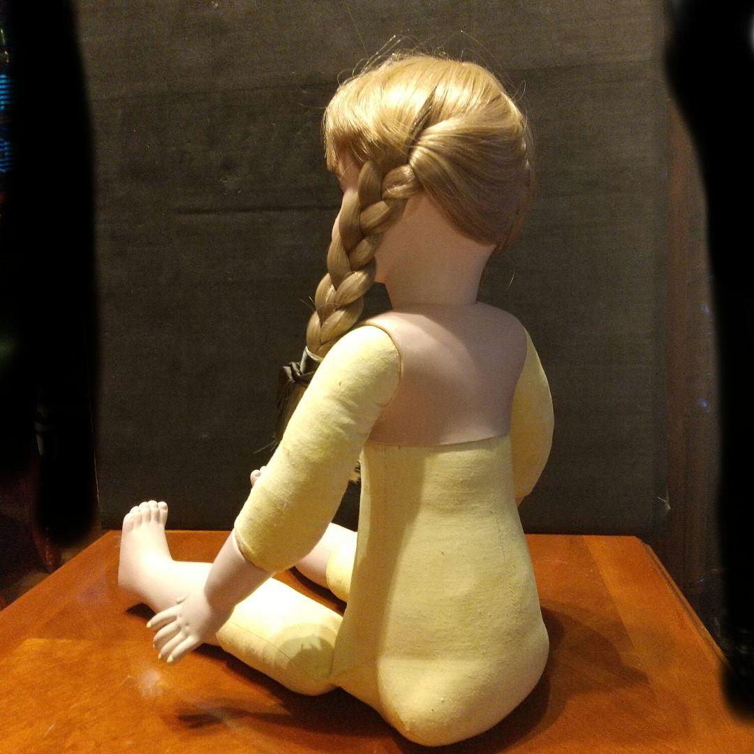 ビスクド―ル お座りド―ル 身長60cm位 ボ―イッシュなお座りド―ル