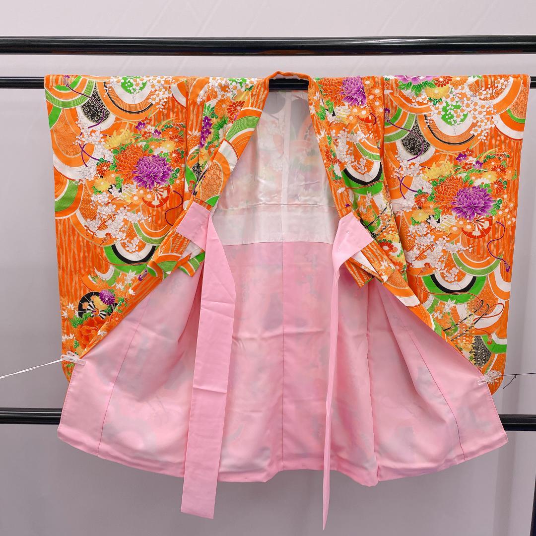 ★4046★ 子供着物 七五三 女の子 四つ身 単品