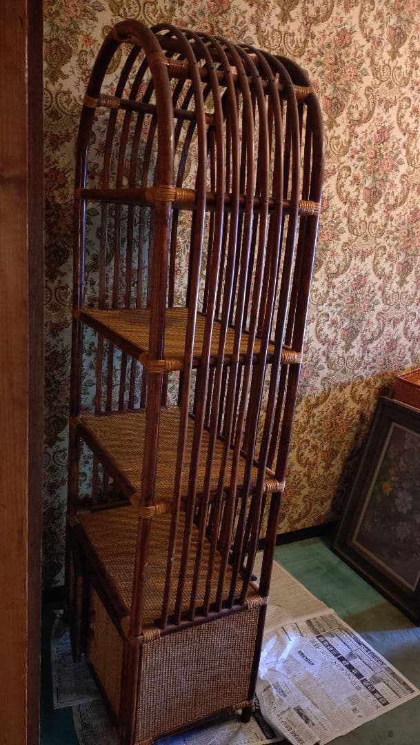 ラタン 籐 棚 ラック シェルフ