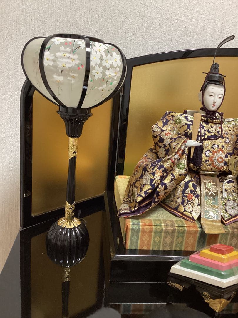 雛人形セット 裂地西陣織 賀美雛 三段飾り② - メルカリ