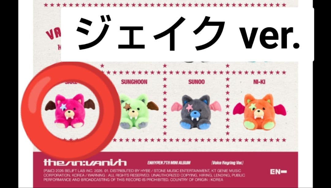ENHYPEN THE SIN VANISH ボイスキーリング ジェイク - メルカリ