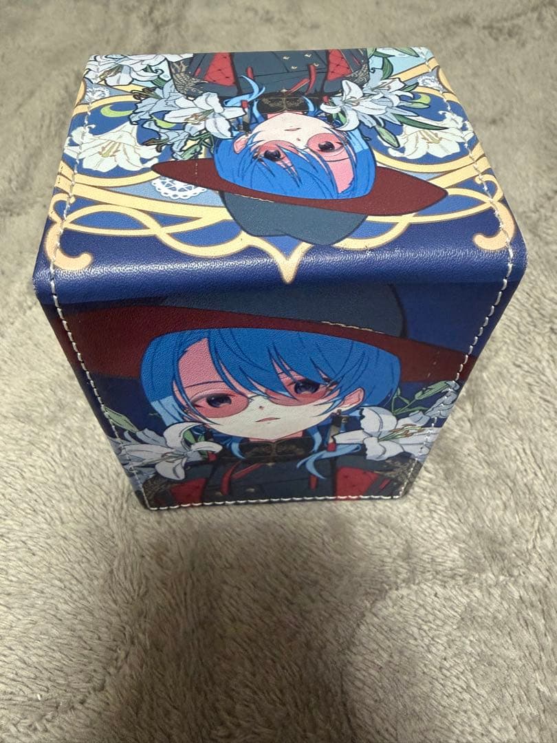 混沌の女神様 合皮製デッキケース ホロライブ ミュシャ風 星街すいせい