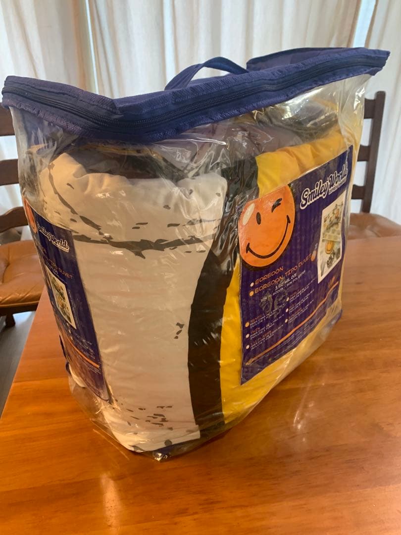 Smiley World スマイリーフェイス　大掛布団、枕カバー大中/1セット