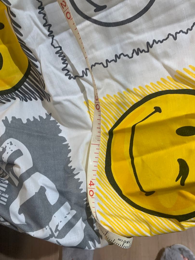 Smiley World スマイリーフェイス　大掛布団、枕カバー大中/1セット