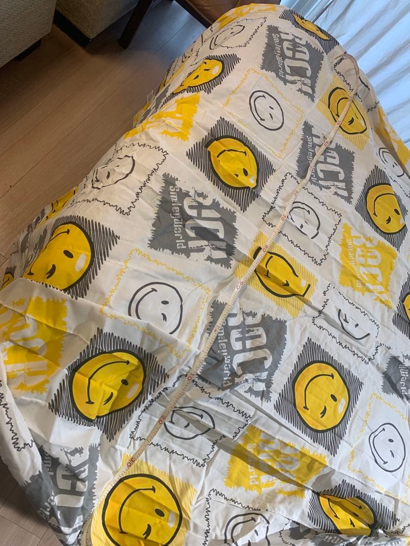 Smiley World スマイリーフェイス　大掛布団、枕カバー大中/1セット