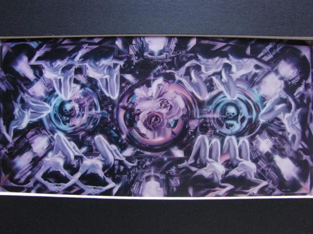 飯田　四郎【天上の詩’92】、希少画集画、状態良好、新品高級額装付