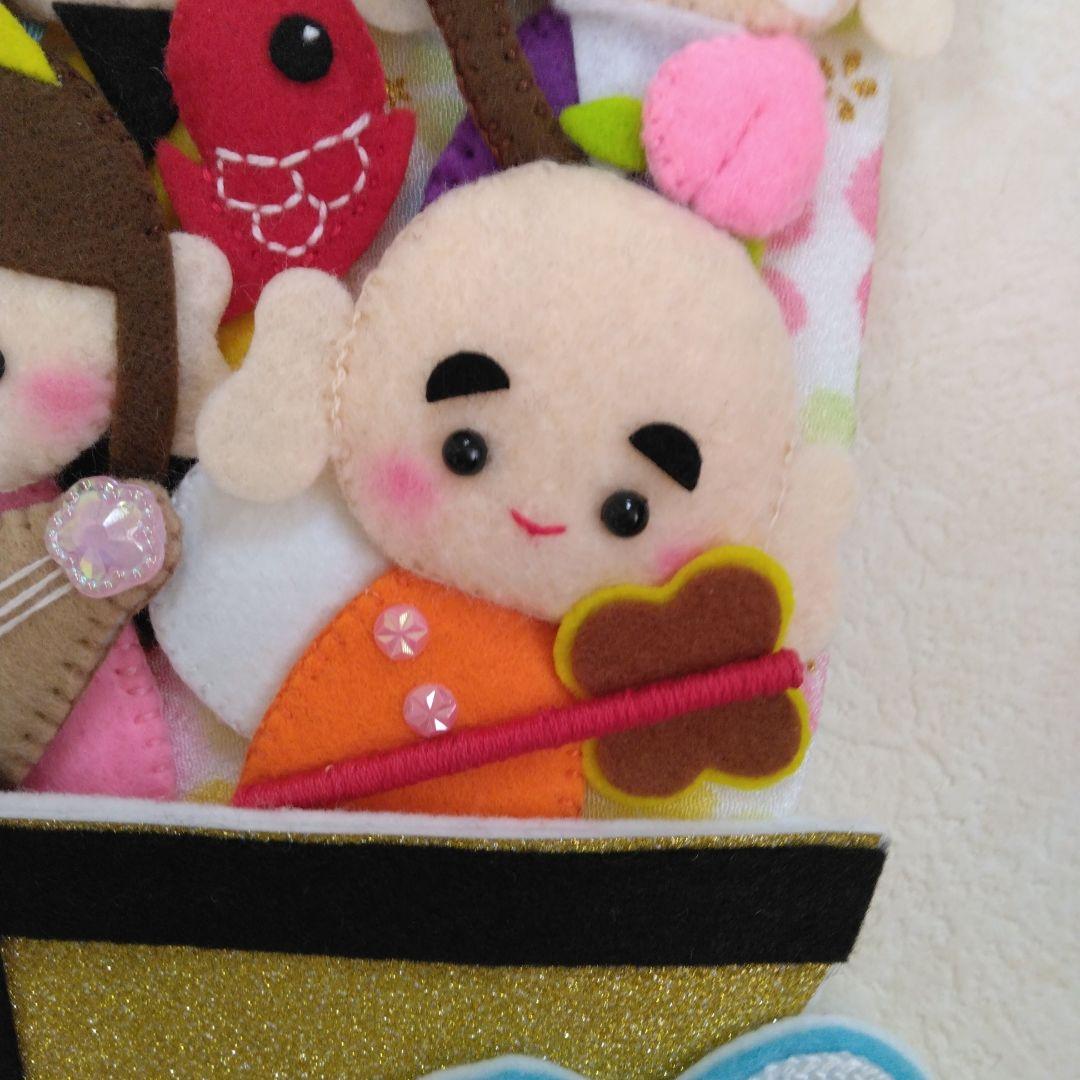 七福神様フェルトリース - メルカリ