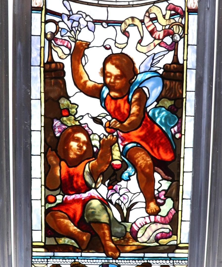 ジョン・ラファージ ヴィンテージ ステンドグラス 3枚 ビルトモア