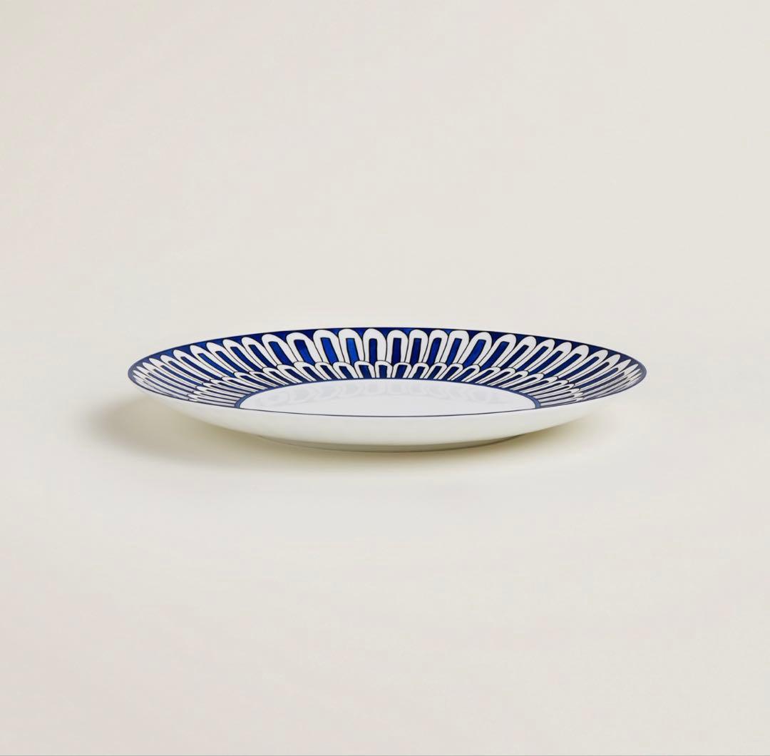 HERMES エルメス デザートプレート 2枚セット ブルー・ダイユール 新品