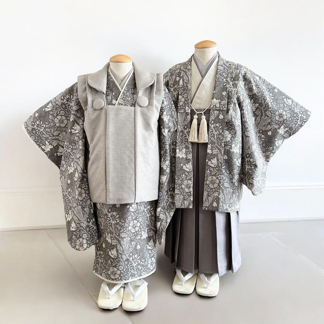 c★［コンプトン］羽織袴3点セット ハンドメイドꕤ七五三 5歳男の子