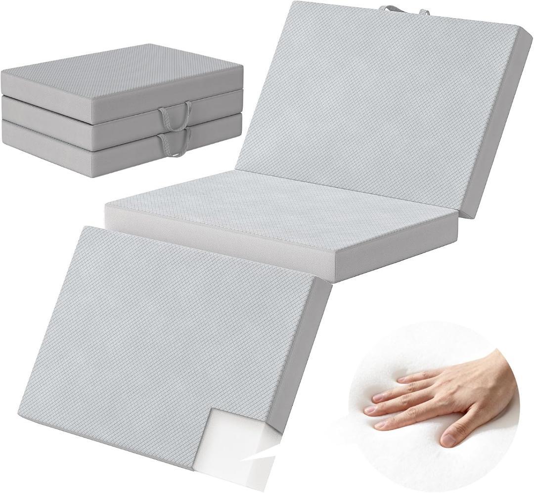 高反発 硬め190N 密度36D 折りたたみマットレス 厚さ10cm ダブル