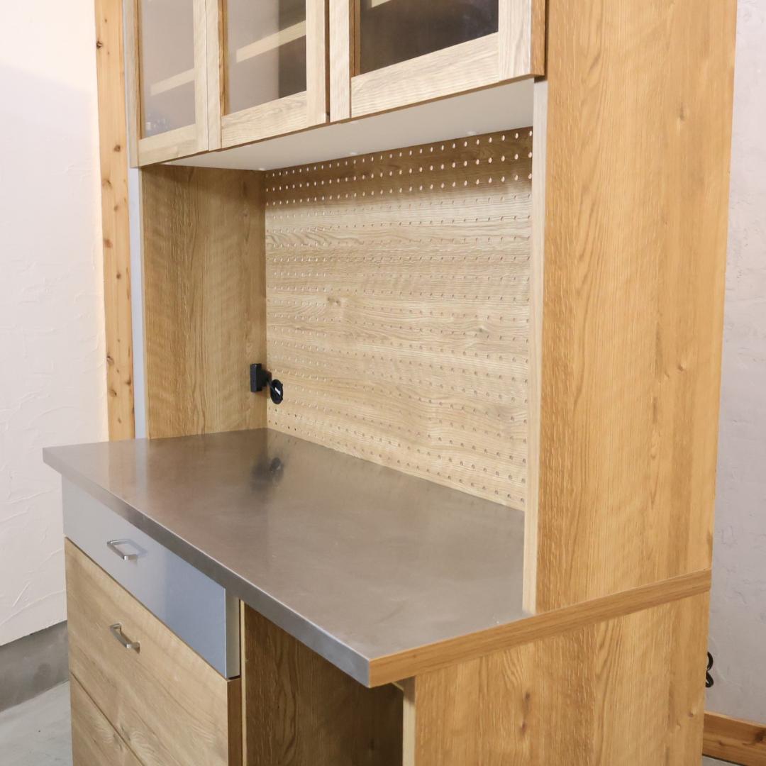 末次家具 LUCIDO キッチンボード カップボード 食器棚 キッチンボード