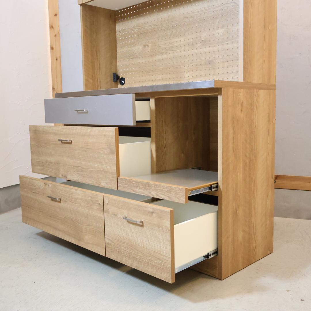 末次家具 LUCIDO キッチンボード カップボード 食器棚 キッチンボード