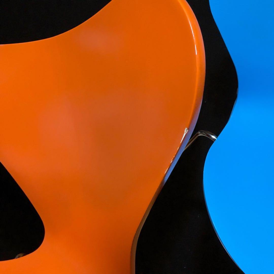 Fritz Hansen セブンチェア 2脚セット オレンジ ターコイズ - メルカリ