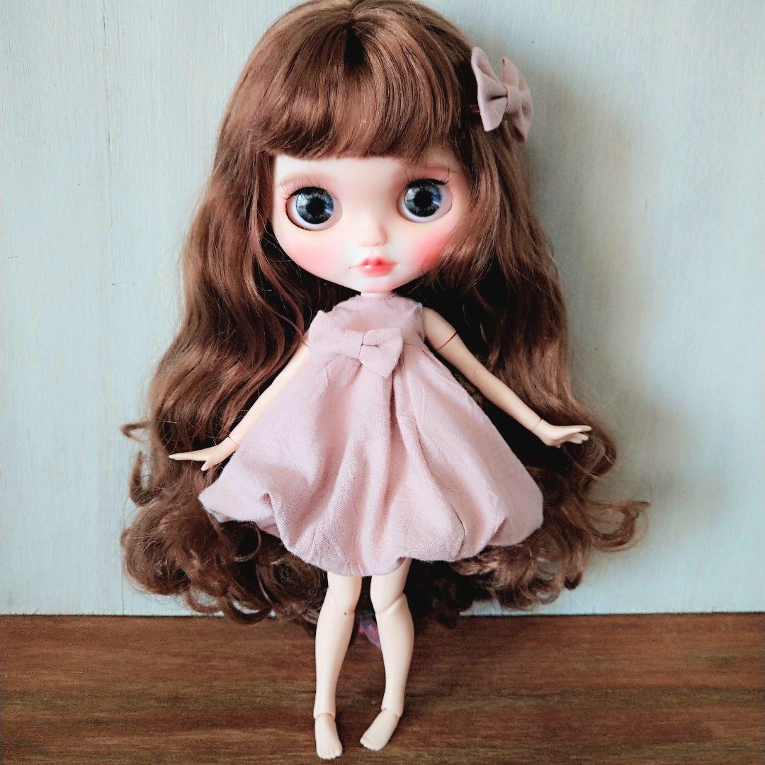 205.※ピンクのバルーンスカートワンピース※ブライスアウトフィット※