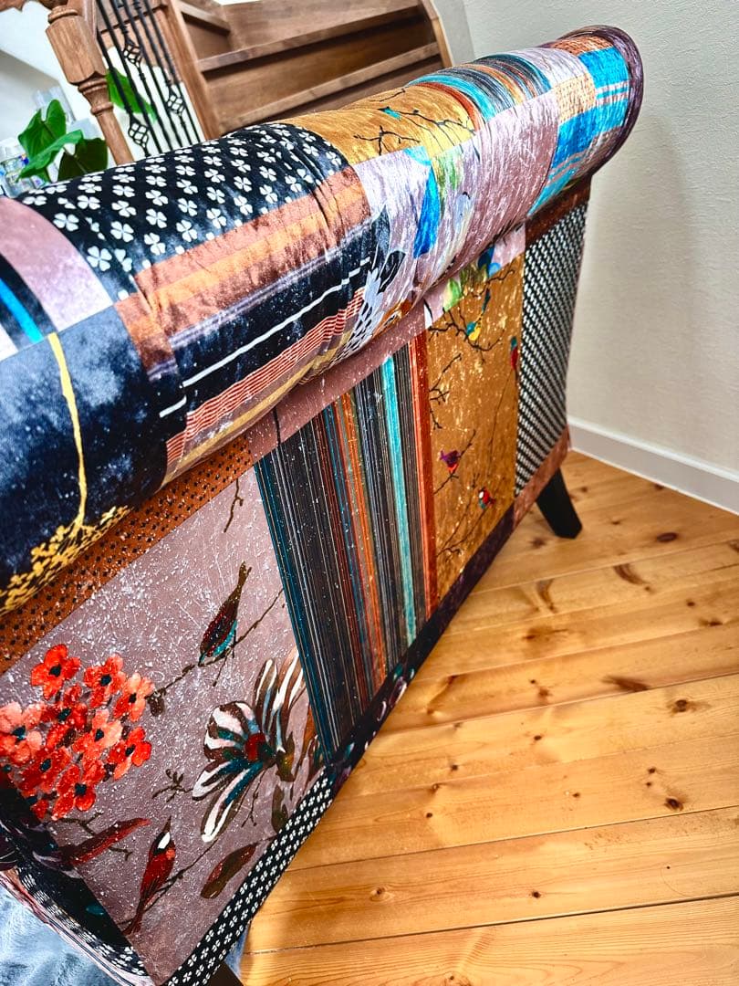 関家具★アダム★パッチワークデザイン ソファ