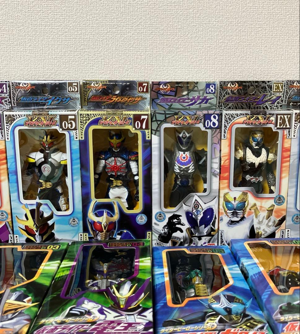 仮面ライダー ライダーヒーローシリーズ ソフビ 箱入り22体　まとめ売り