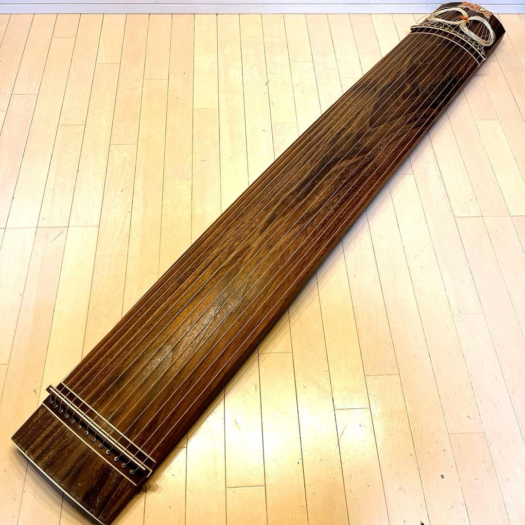 良品】琴 13弦 蒔絵 大正琴 琴柱 松雲 松雪