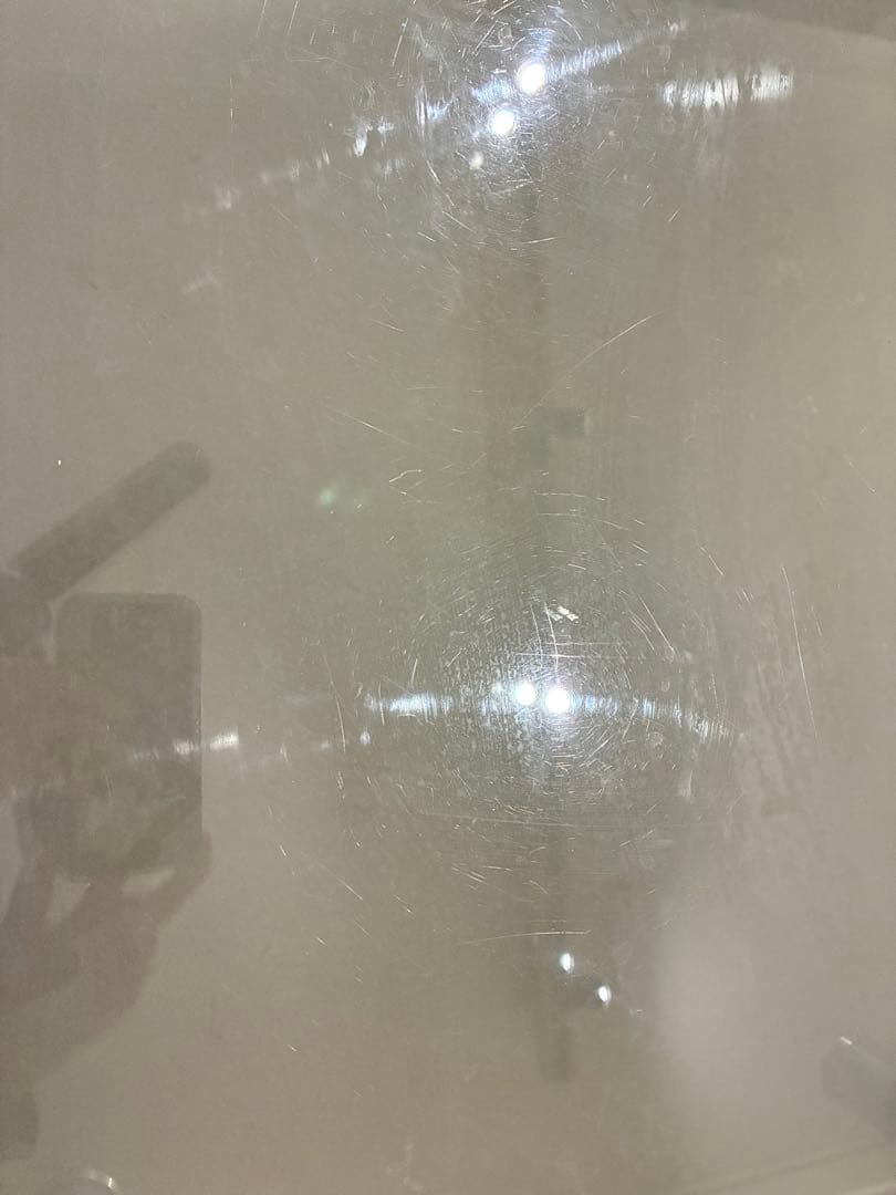 ガラス製曲線デザインセンターテーブル