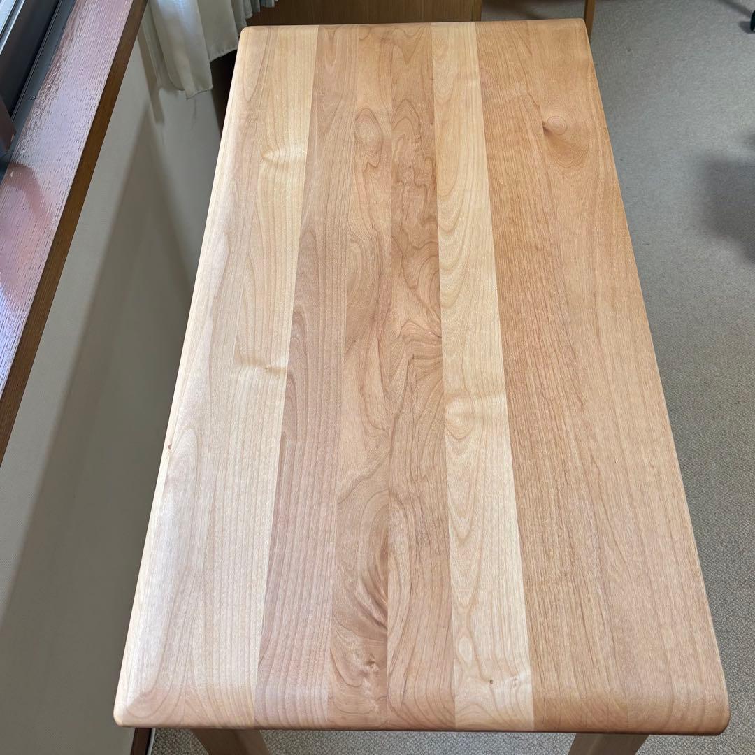 木製シンプルテーブル 引き出し付き