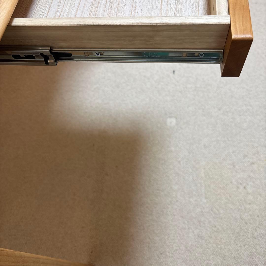 木製シンプルテーブル 引き出し付き