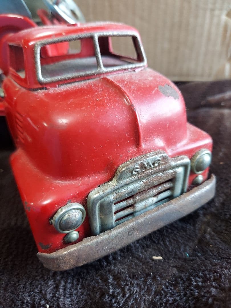 当時物 ビンテージ トンカ 1950年代 ブリキ ラダー ハシゴ 消防車