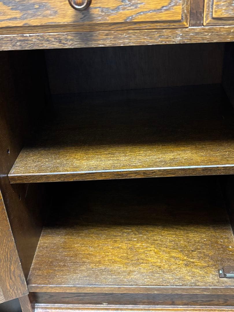 三越家具【ブルージュ】象嵌 ライティングビューローデスク・ヴィンテージ オーク材