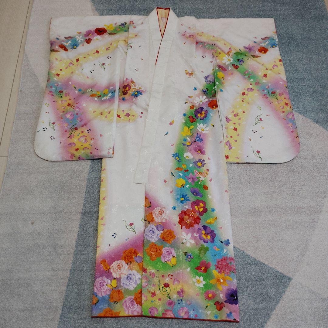 七五三 7歳 永田萌 Moe ブランド 着物 作り帯 バッグ 草履 小物セット