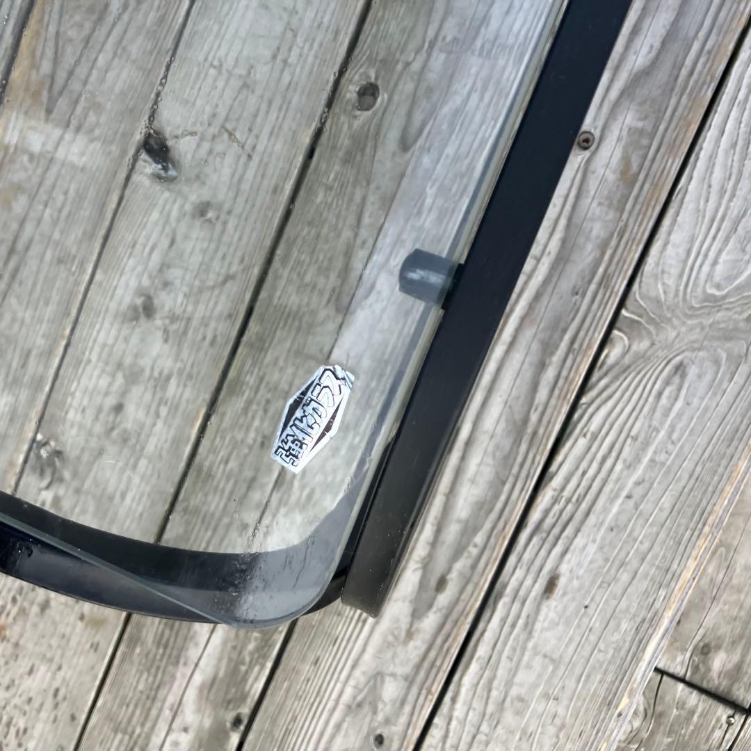 昭和レトロ ミッドセンチュリー アイアンフレームセンターテーブル ガラステーブル