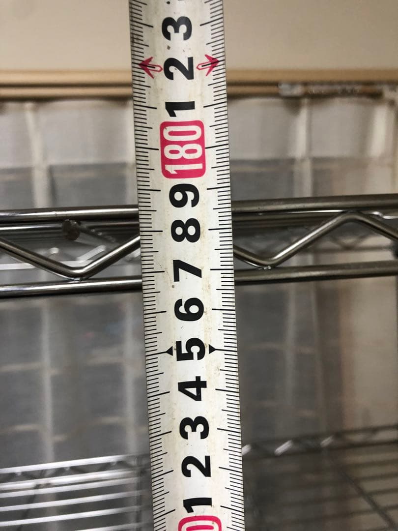 5段スチールラック シルバー 約180cm キャスター付き