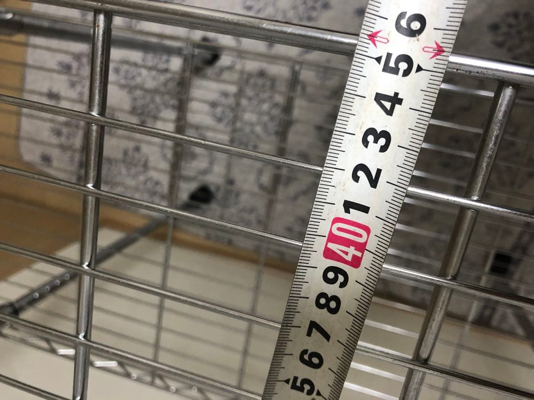 5段スチールラック シルバー 約180cm キャスター付き