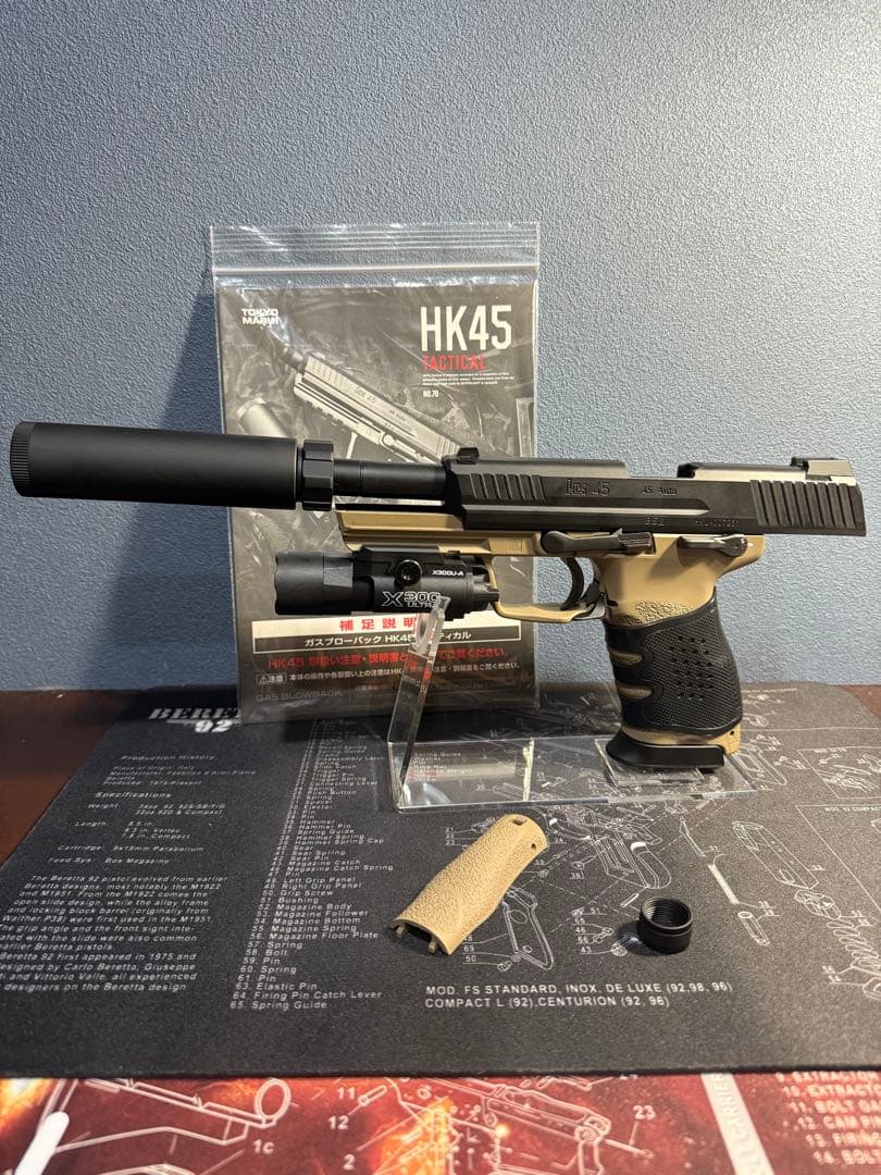 最終値下げ東京マルイ製 HK45 タクティカル＋SureFire Replica
