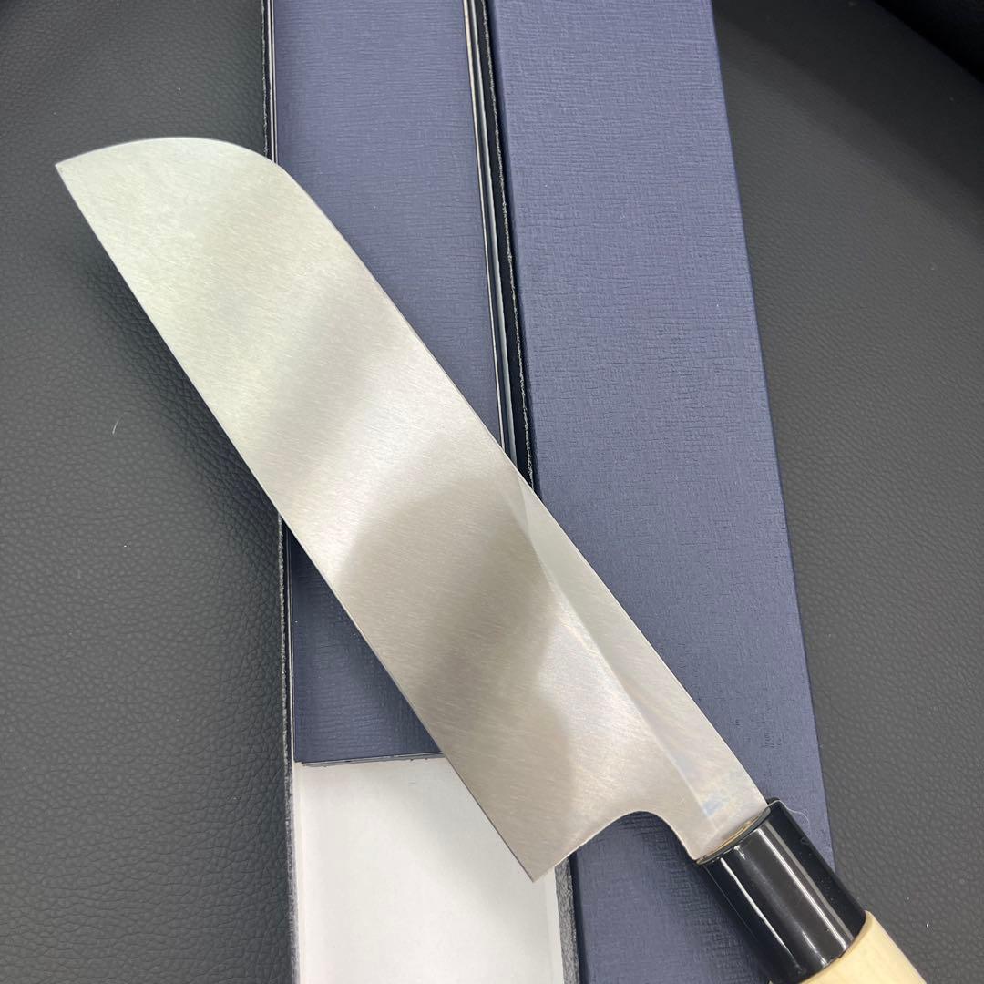 ★新品送料込★堺正孝別打白鋼鎌形薄刃包丁210mm化粧箱入