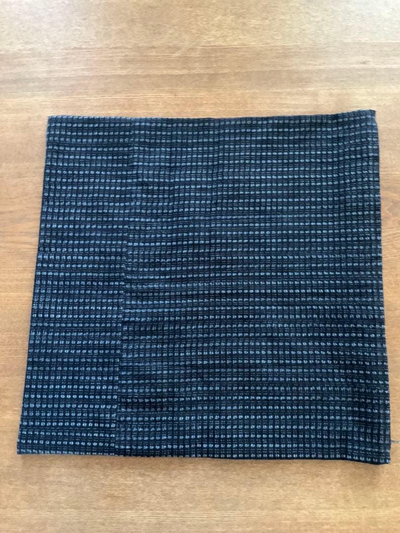 常吉さま専用　藍染古布四角繋ぎの座布団カバー
