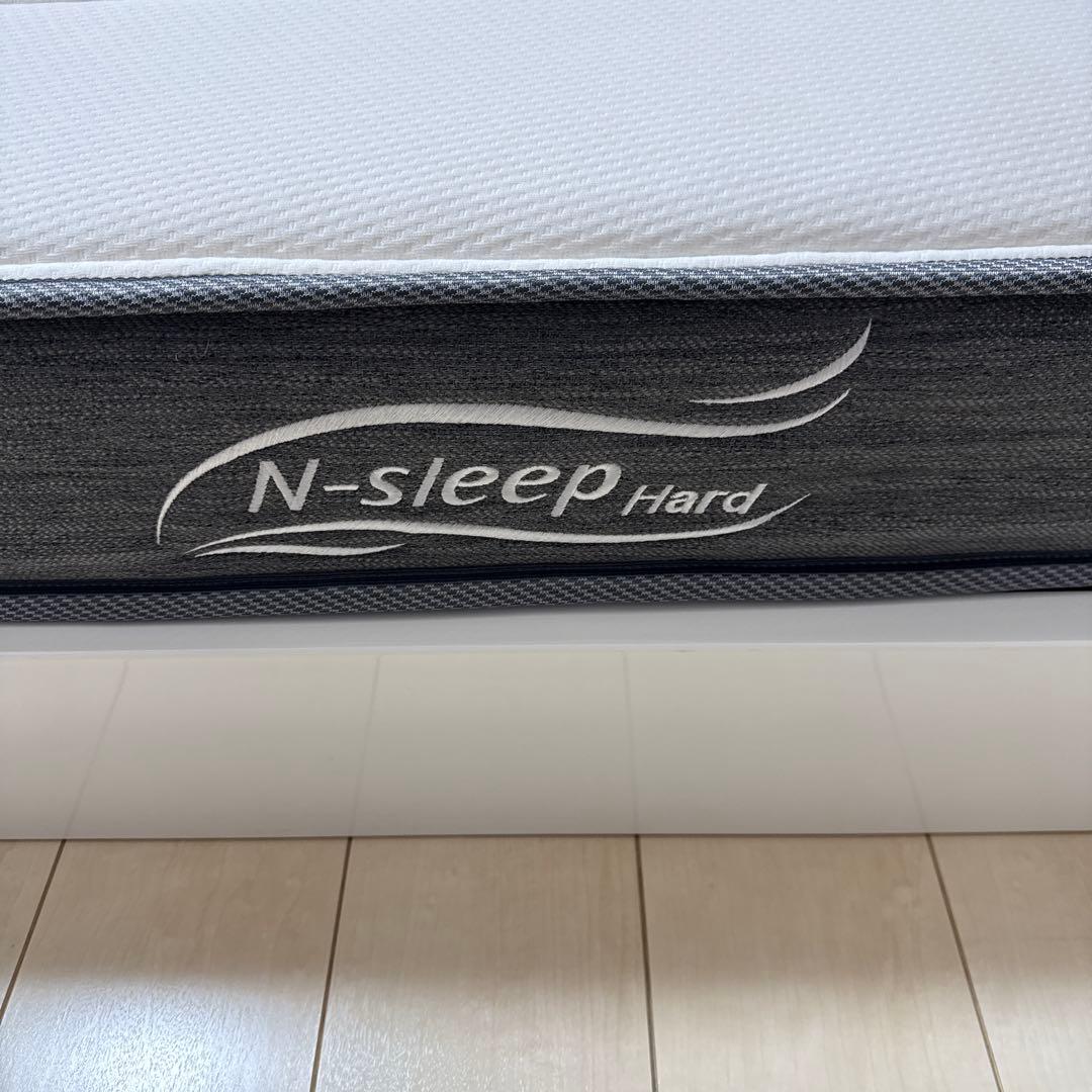 【美品】ニトリ　シンプル シングルベッドフレームとマットレス（Nスリーブハード）