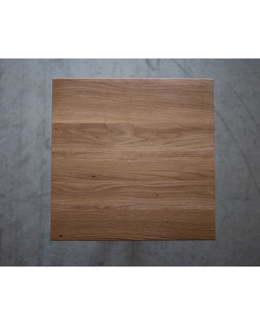 サイドテーブル43 カク ナラ材オイル塗装　オーク