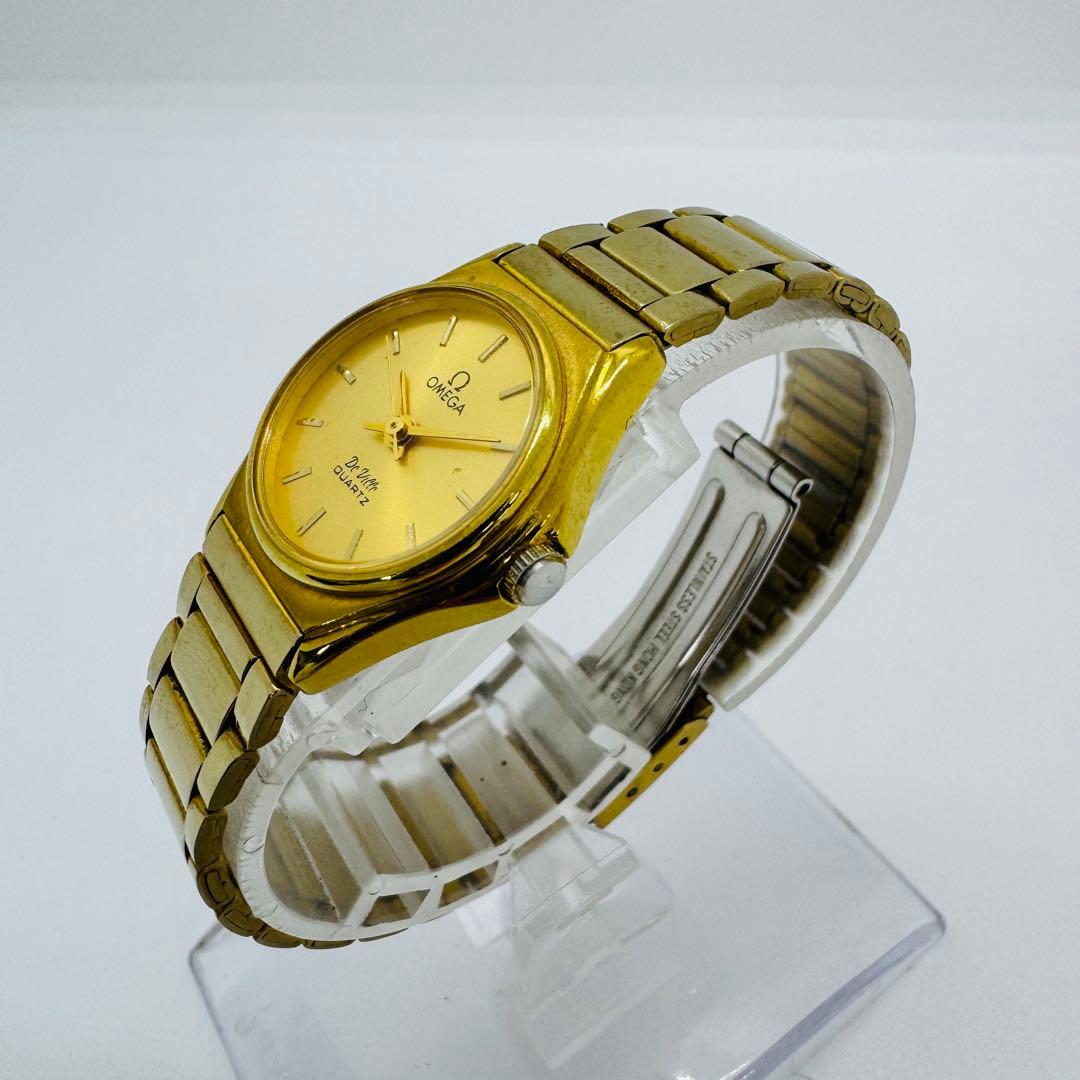 ✨OMEGA✨オメガ✨デビル✨ゴールド文字盤✨クォーツ✨ヴィンテージ✨腕時計✨