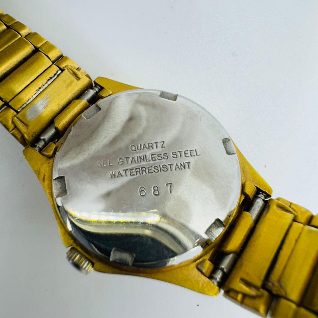 ✨OMEGA✨オメガ✨デビル✨ゴールド文字盤✨クォーツ✨ヴィンテージ✨腕時計✨