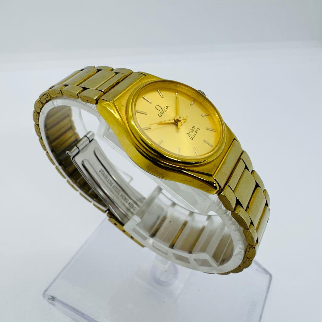 ✨OMEGA✨オメガ✨デビル✨ゴールド文字盤✨クォーツ✨ヴィンテージ✨腕時計✨