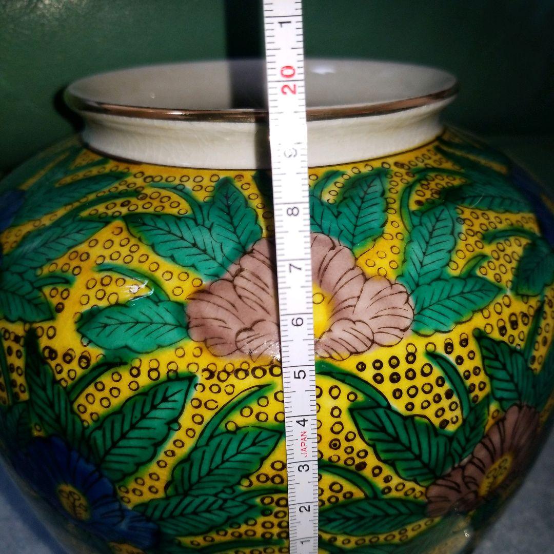 九谷焼 吉田屋 角福 花瓶 壷 - メルカリ