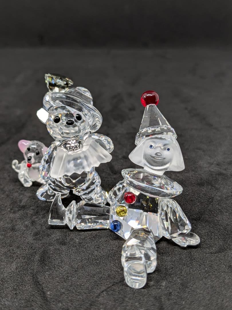 ピエロ　超美品　アコーディオンクリスベア　犬おまけ３点セット　スワロフスキー