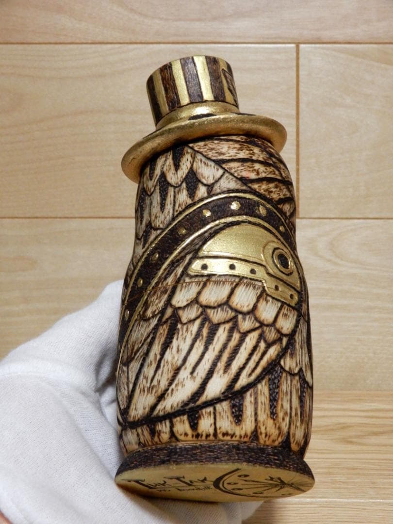 オクサナ・アキモワ　マトリョーシカ　スチームパンク風ふくろう梟フクロウ　作家もの