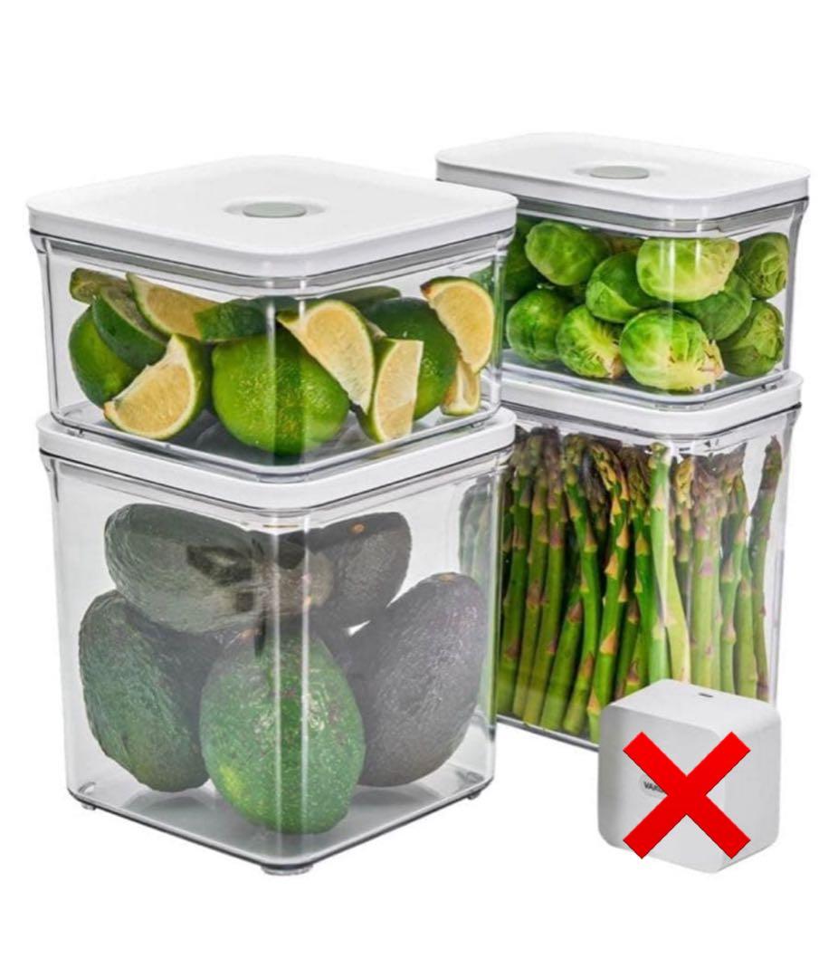 VAKUEN プレミアム　真空保存容器　4個　バクエン